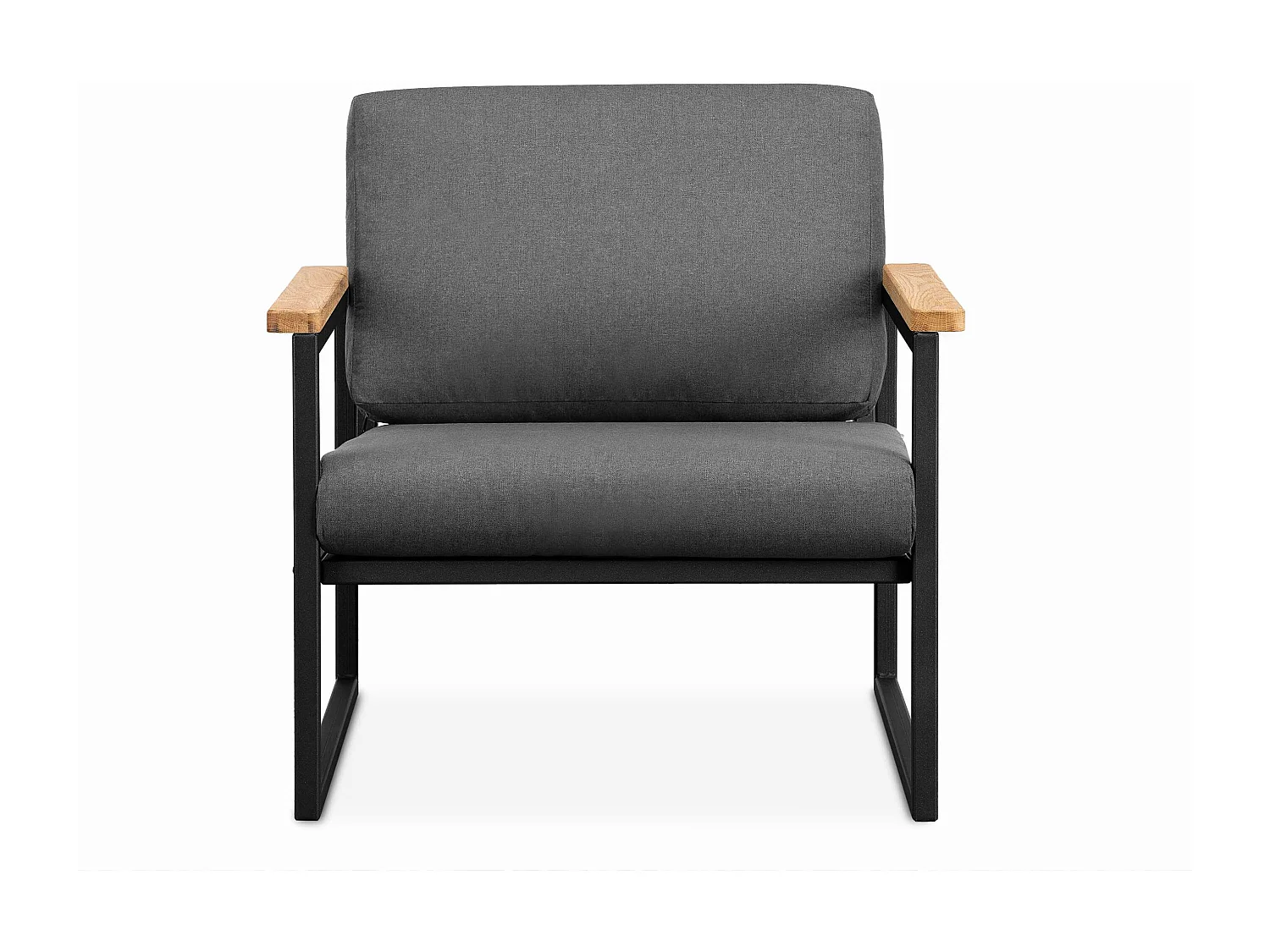 Gartensessel im Loft-Stil - schwarz - TRIBO