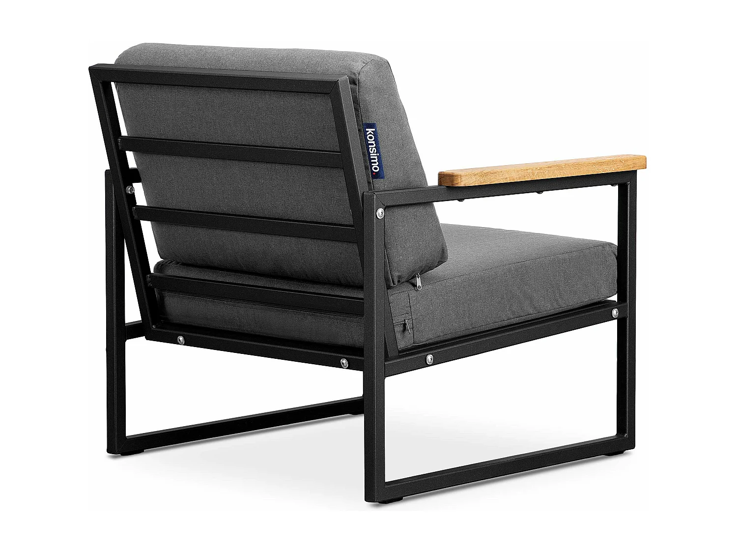 Gartensessel im Loft-Stil - schwarz - TRIBO