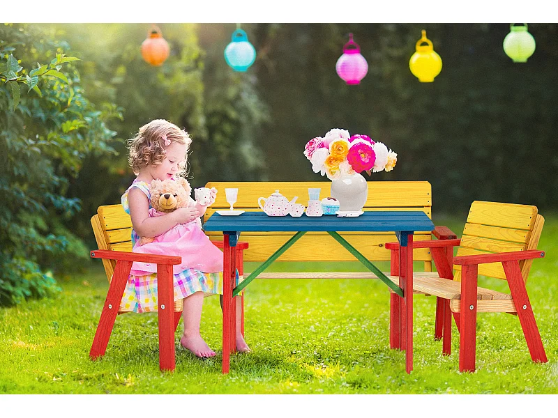 Gartenset für Kinder - Hergestellt in Europa - FSC-zertifiziert - Handgefertigt -  Bunt - PECARI