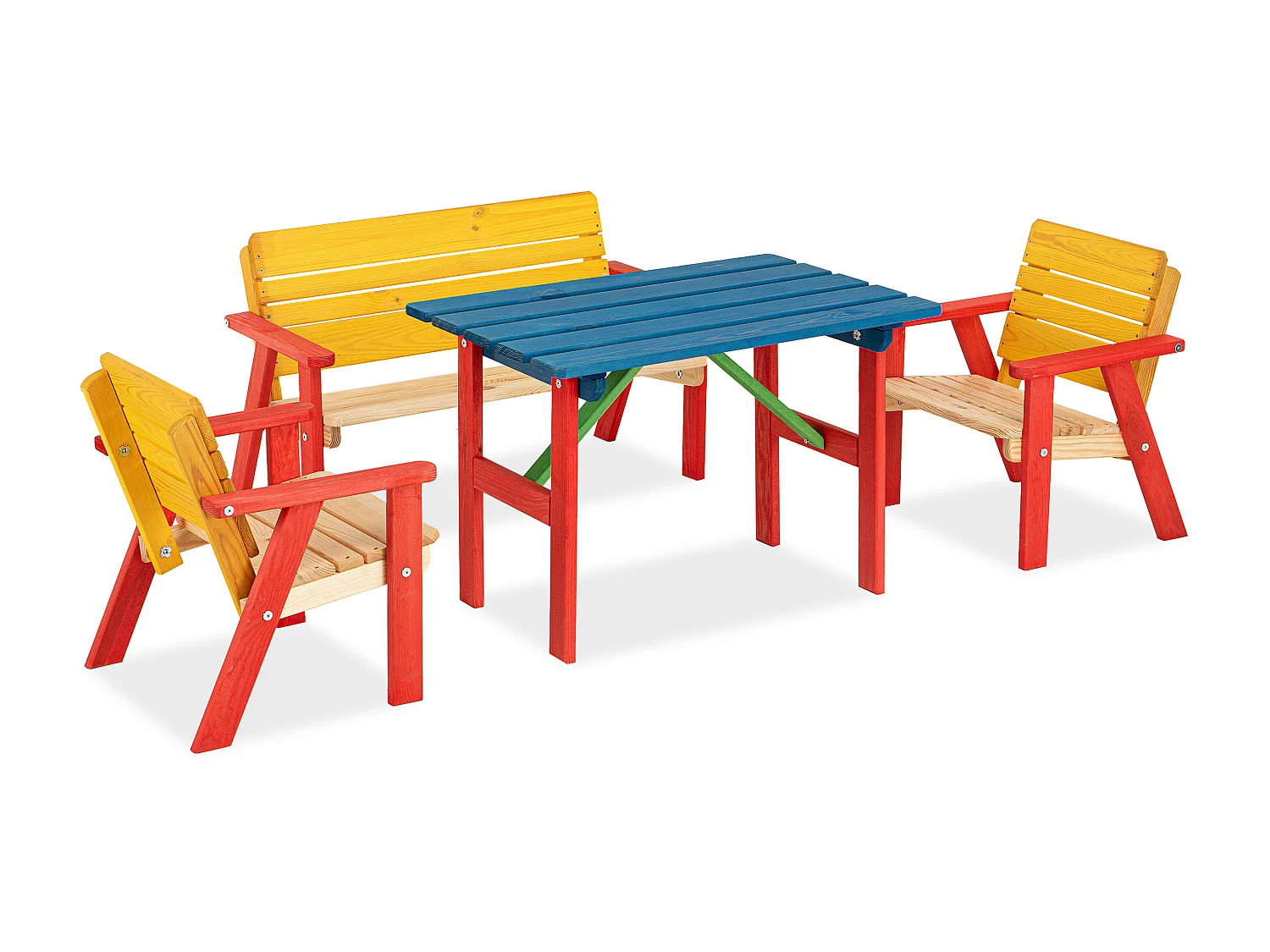 Gartenset für Kinder - Hergestellt in Europa - FSC-zertifiziert - Handgefertigt -  Bunt - PECARI