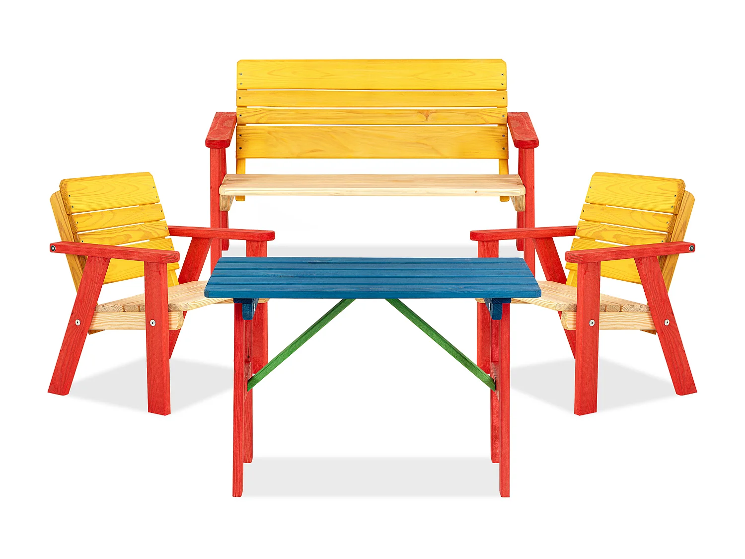 Gartenset für Kinder - Hergestellt in Europa - FSC-zertifiziert - Handgefertigt -  Bunt - PECARI