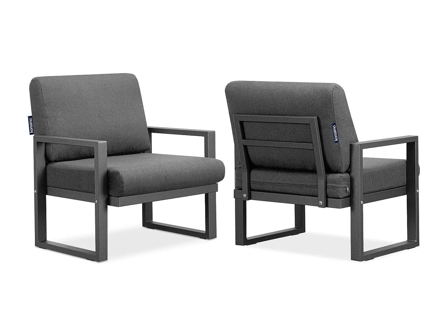 Terrassenmöbel im Loft-Stil - Anthrazitfarbenes - FRENA