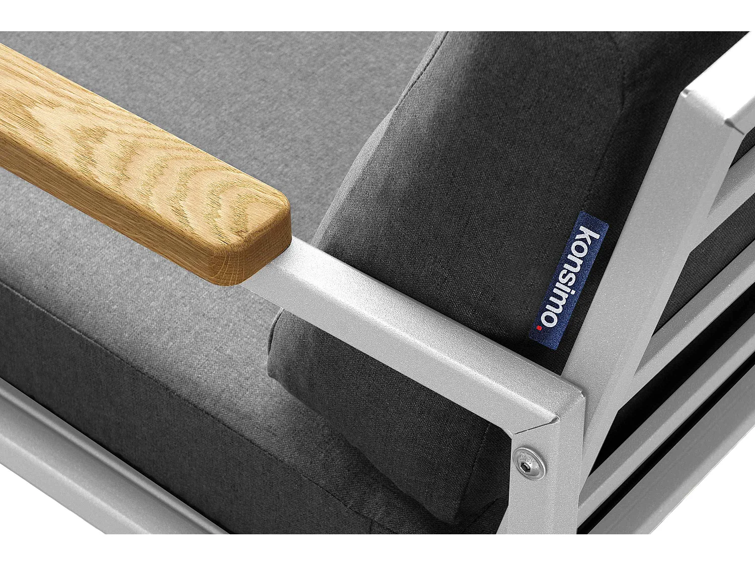 Gartenset im Industriestil für 4 Personen - weiß - TRIBO