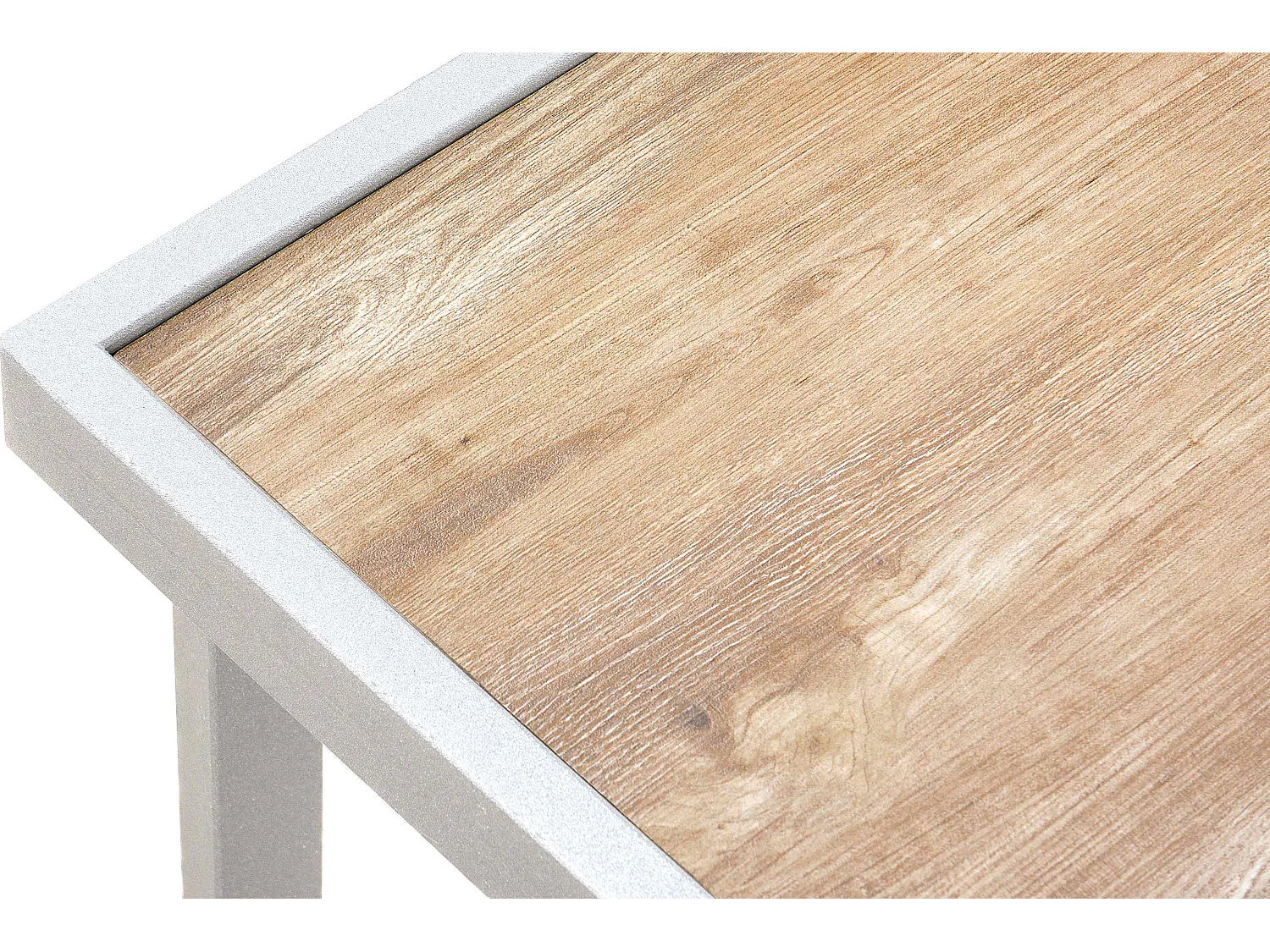 Gartenset im Industriestil für 4 Personen - weiß - TRIBO