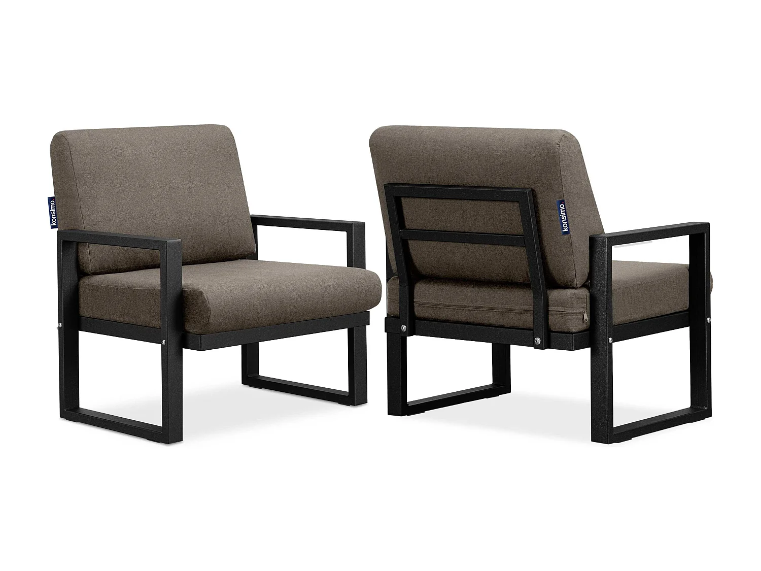 Terrassenmöbel im Loft-Stil - schwarz - FRENA