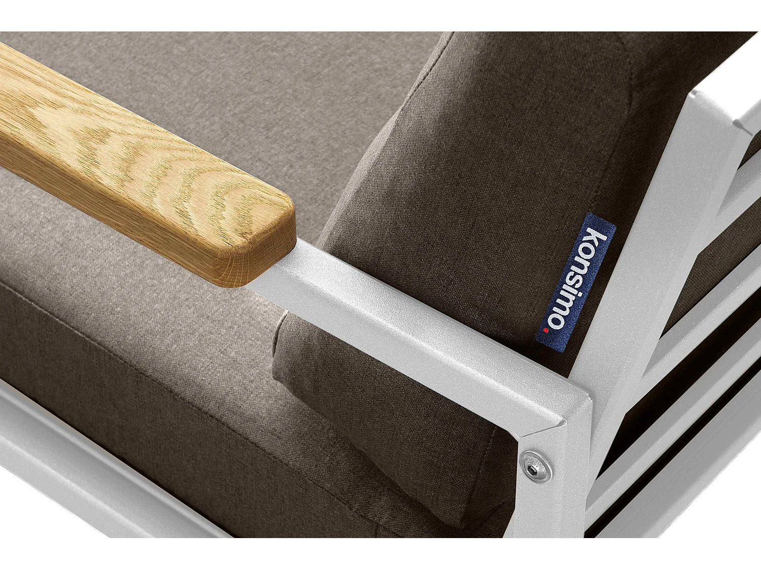 Gartenset im Industriestil für 4 Personen - weiß - TRIBO