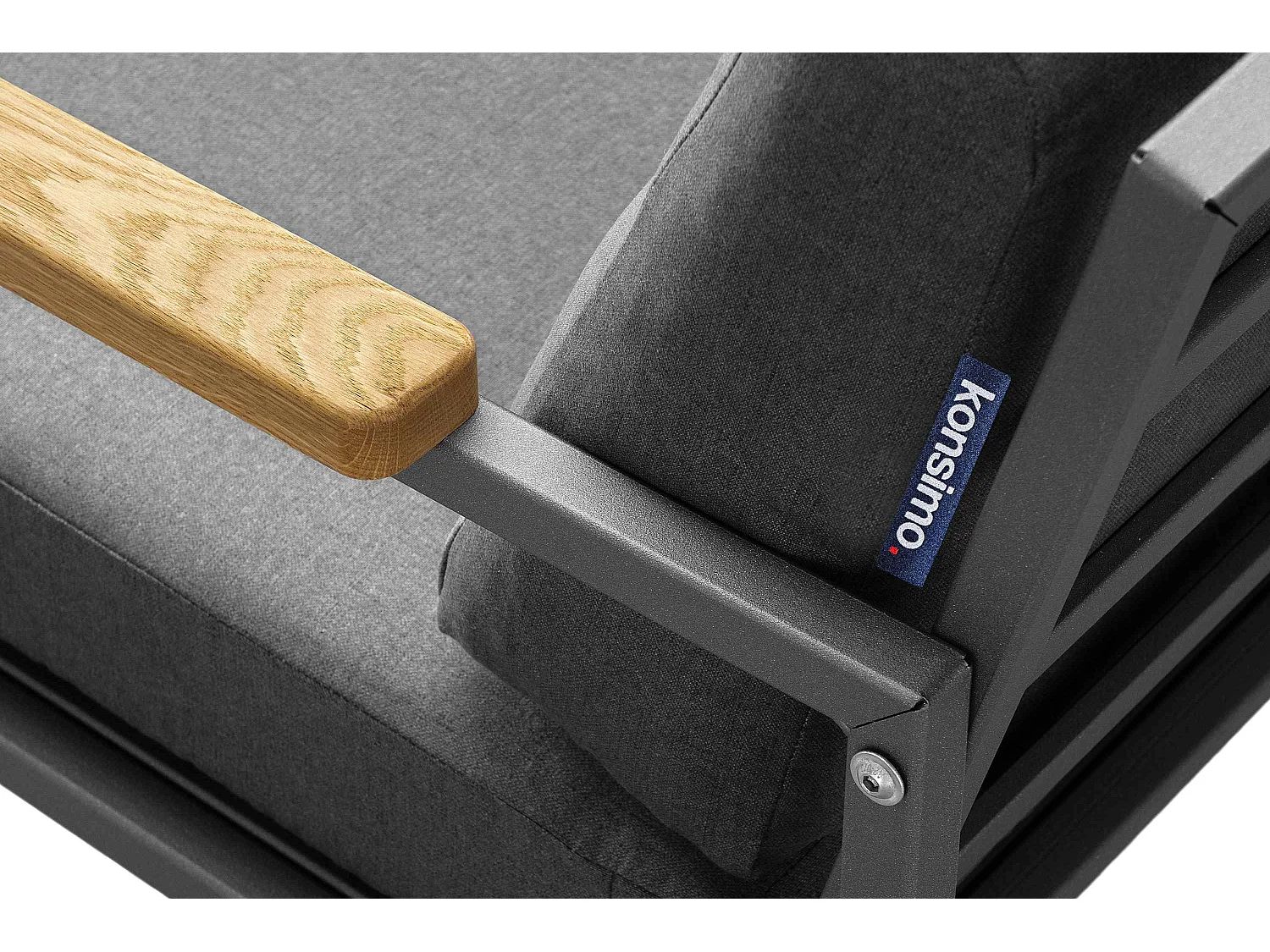 Gartenset im Loft-Stil für 4 Personen - Anthrazitfarbenes - TRIBO