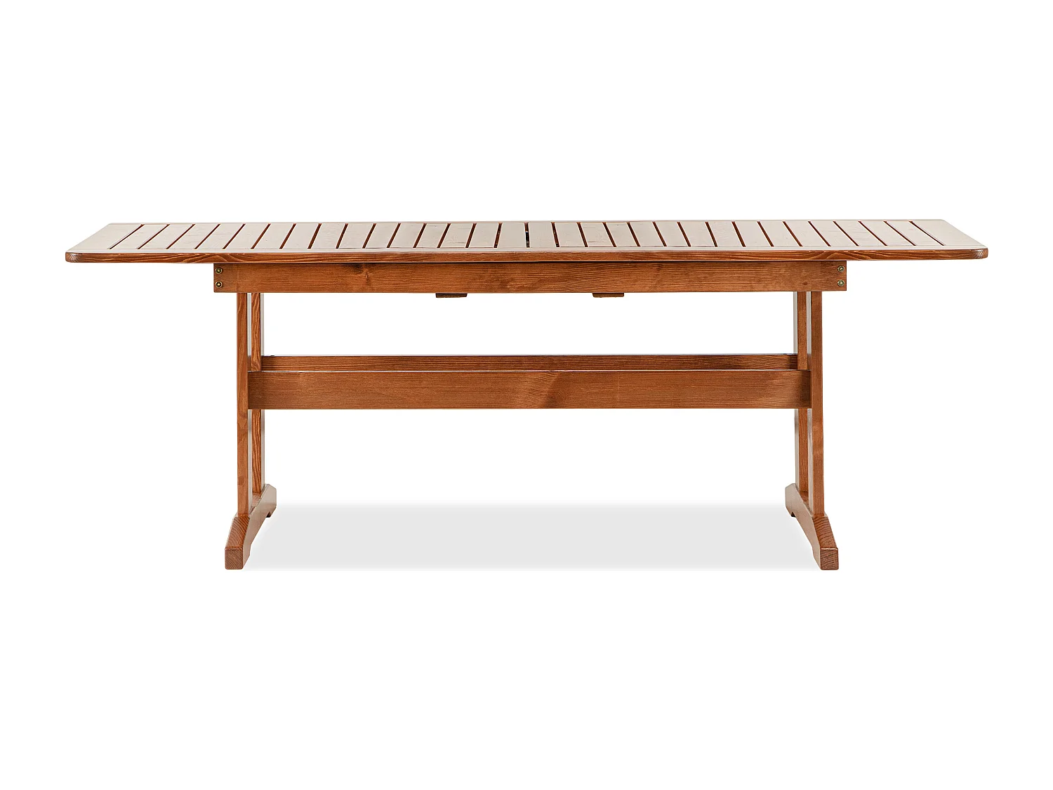 Gartenmöbelset aus Massivholz für 7 Personen - Hergestellt in Europa - FSC-zertifiziert - Handgefertigt - braun - ALCES