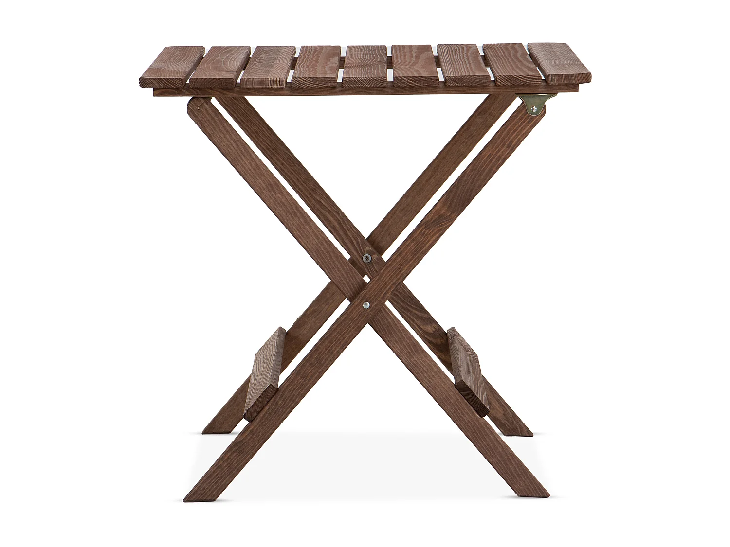 Balkonmöbel aus Kiefernholz für 2 Personen - Hergestellt in Europa - FSC-zertifiziert - Handgefertigt -  braun - MELES