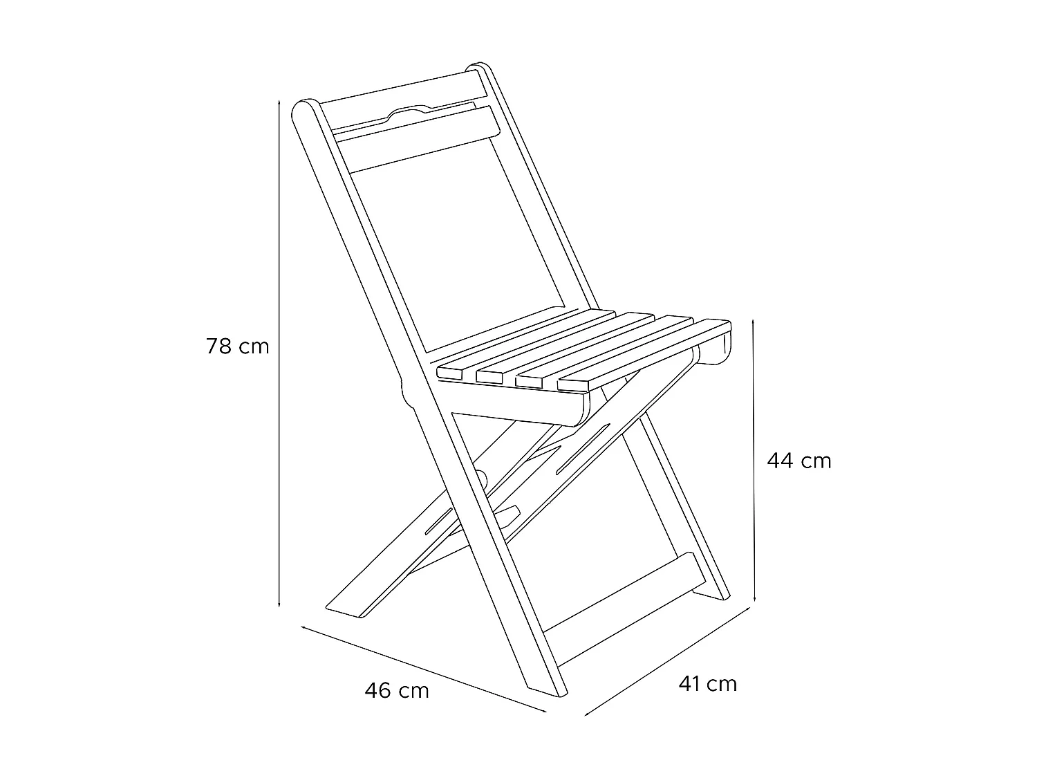 Balkonmöbel aus Kiefernholz für 2 Personen - Hergestellt in Europa - FSC-zertifiziert - Handgefertigt -  braun - MELES