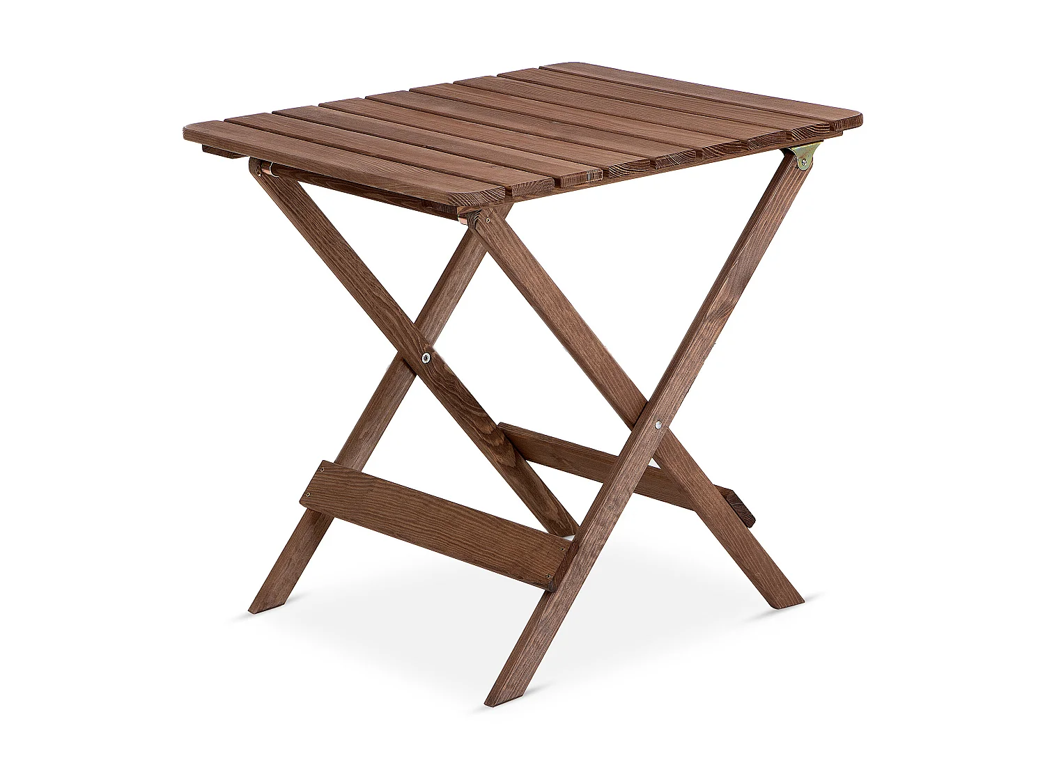 Balkonmöbel aus Kiefernholz für 2 Personen - Hergestellt in Europa - FSC-zertifiziert - Handgefertigt -  braun - MELES