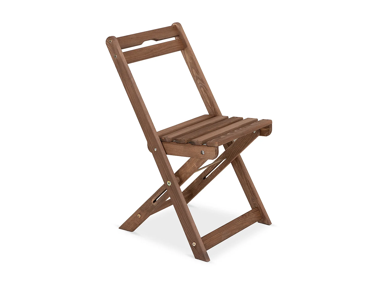 Balkonmöbel aus Kiefernholz für 2 Personen - Hergestellt in Europa - FSC-zertifiziert - Handgefertigt -  braun - MELES