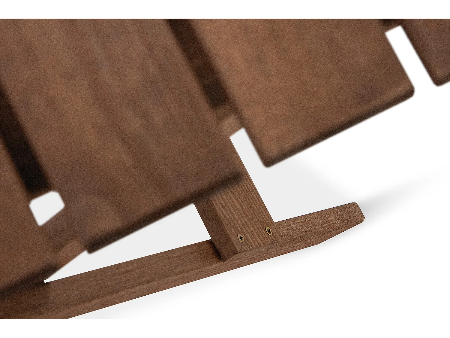 Balkonmöbel aus Kiefernholz für 2 Personen - Hergestellt in Europa - FSC-zertifiziert - Handgefertigt -  braun - MELES