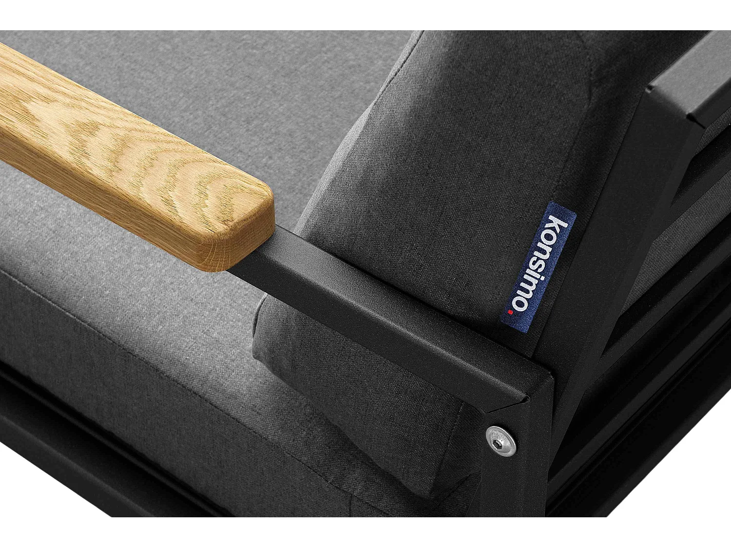 Gartenset im Industriestil für 4 Personen - schwarz - TRIBO