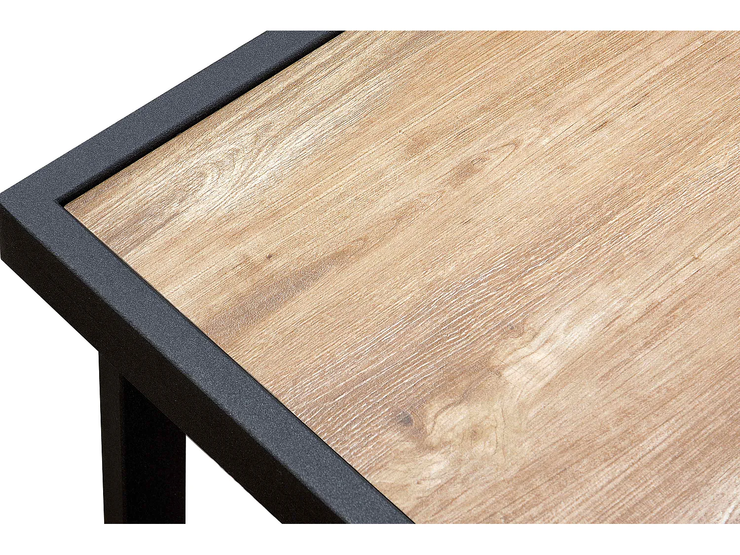 Gartenset im Industriestil für 4 Personen - schwarz - TRIBO