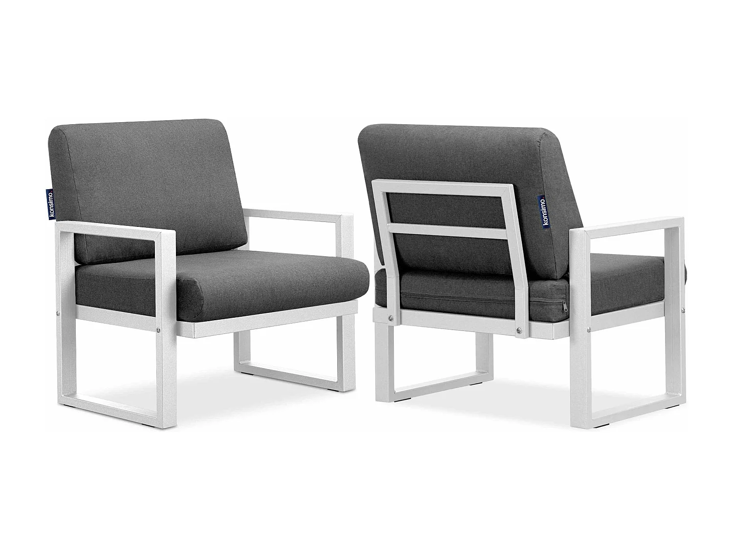 Terrassenmöbel im Loft-Stil - weiß - FRENA