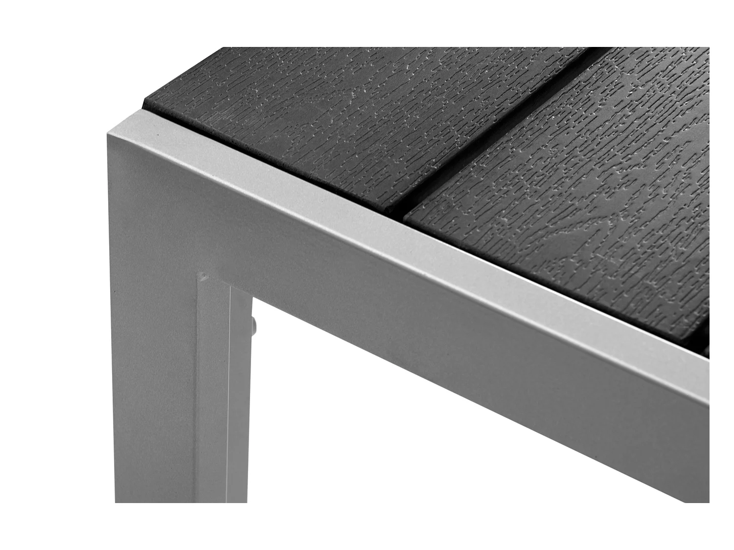 Gartenmöbelset Tisch und Stühle für 6 Personen - schwarz - EPIGE
