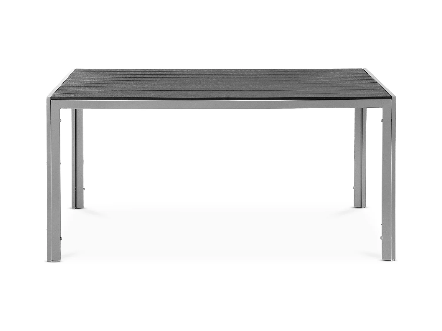 Gartenmöbelset Tisch und Stühle für 6 Personen - schwarz - EPIGE