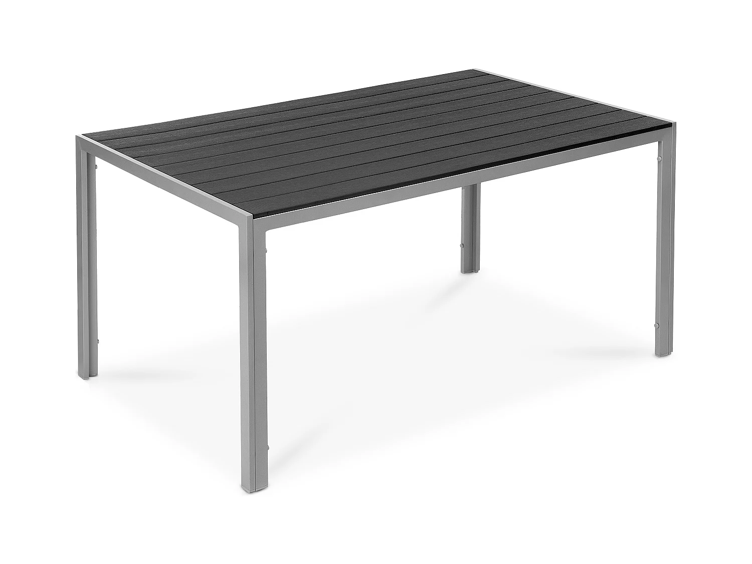 Gartenmöbelset Tisch und Stühle für 6 Personen - schwarz - EPIGE