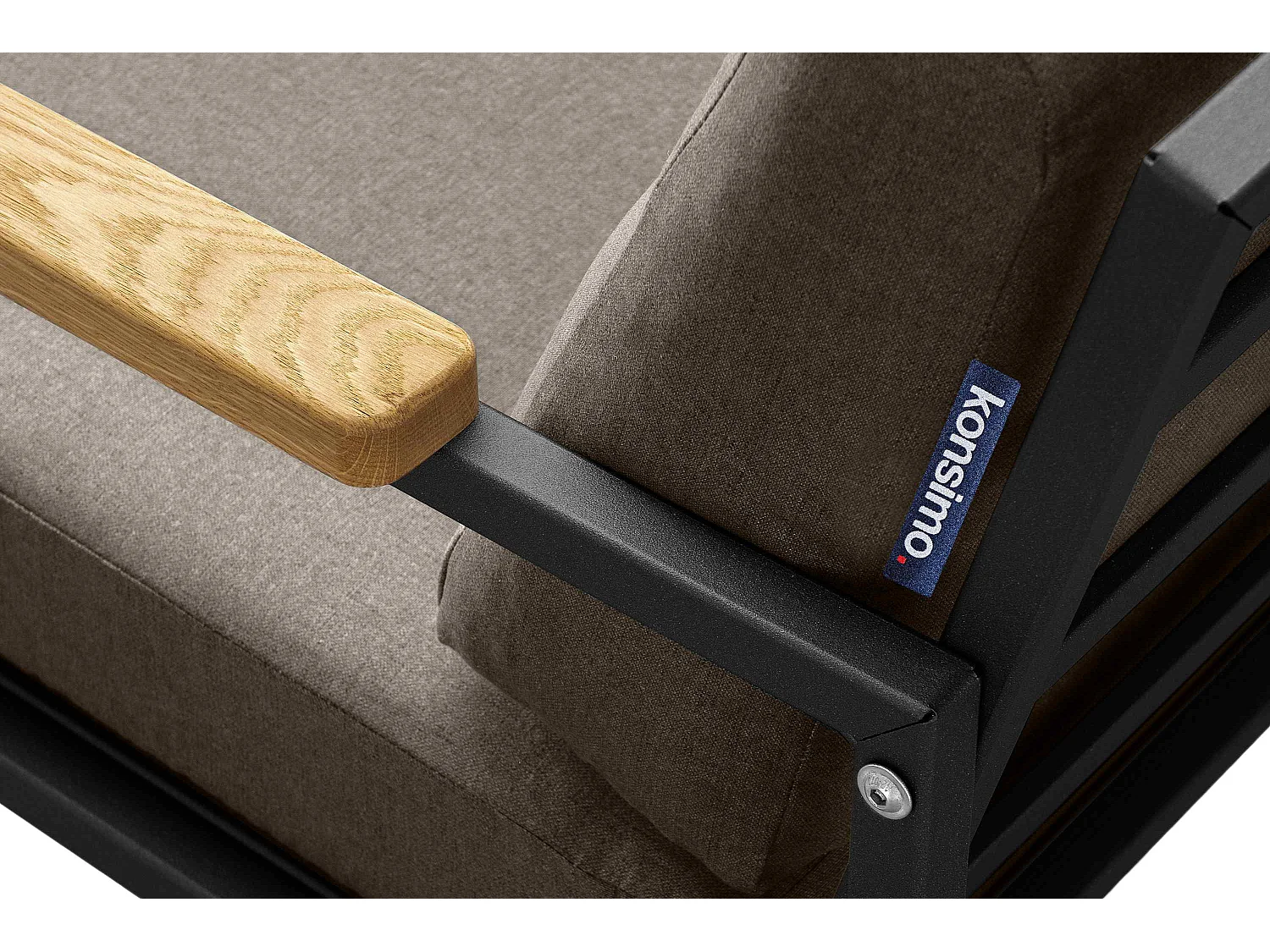 Gartenset im Industriestil für 4 Personen - schwarz - TRIBO