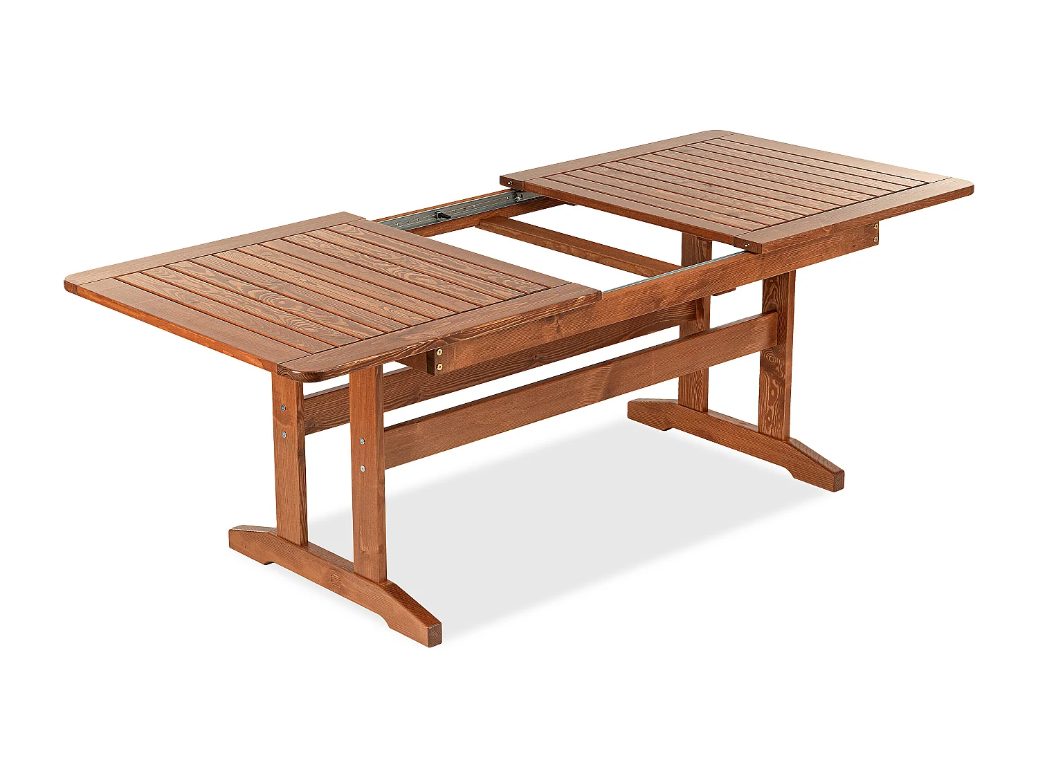 Tisch- und Stuhlse Kiefernholz für 6 Personen - Hergestellt in Europa  - FSC-zertifiziert - Handgefertigt- braun - ALCES