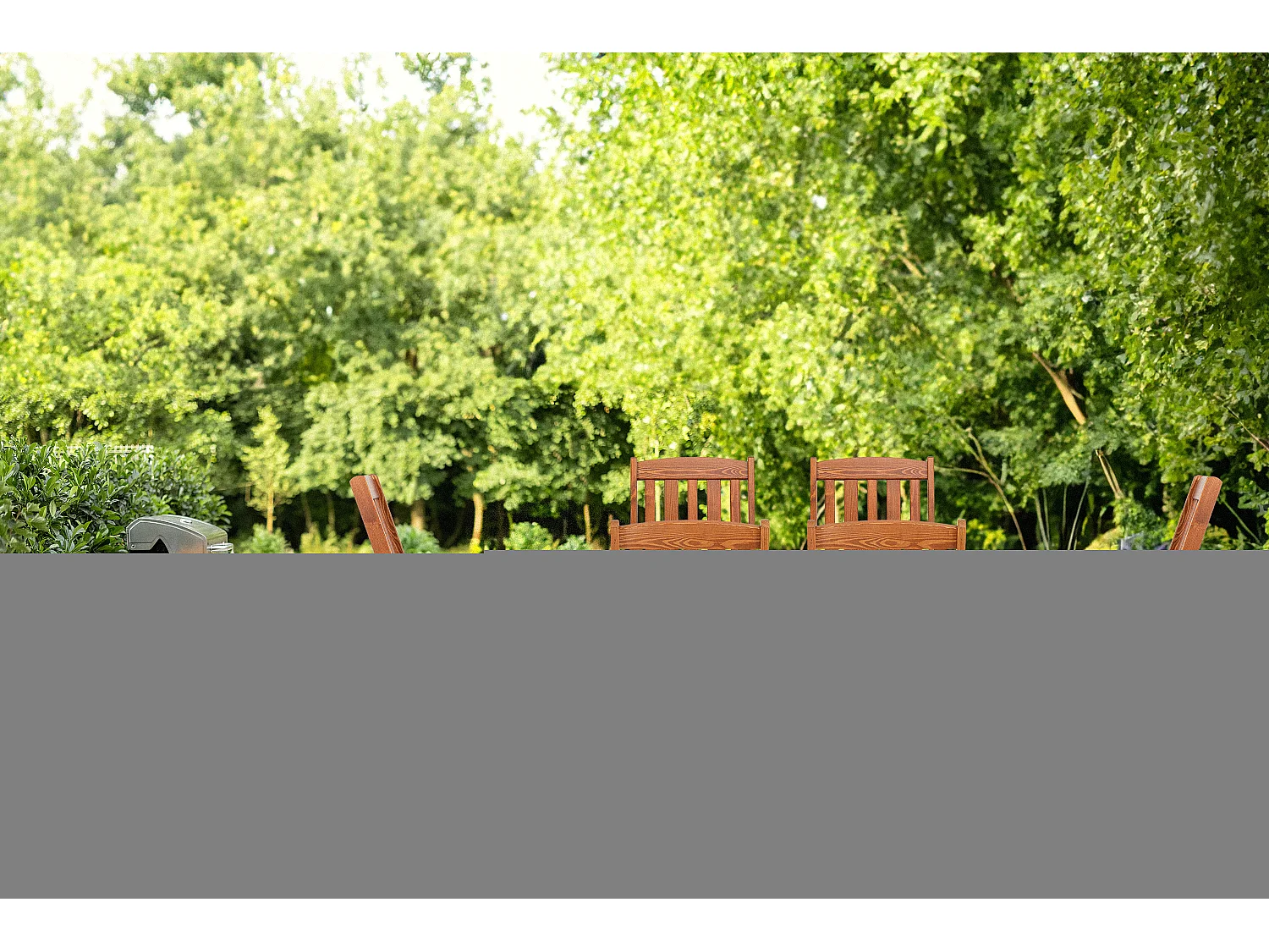 Tisch- und Stuhlse Kiefernholz für 6 Personen - Hergestellt in Europa  - FSC-zertifiziert - Handgefertigt- braun - ALCES