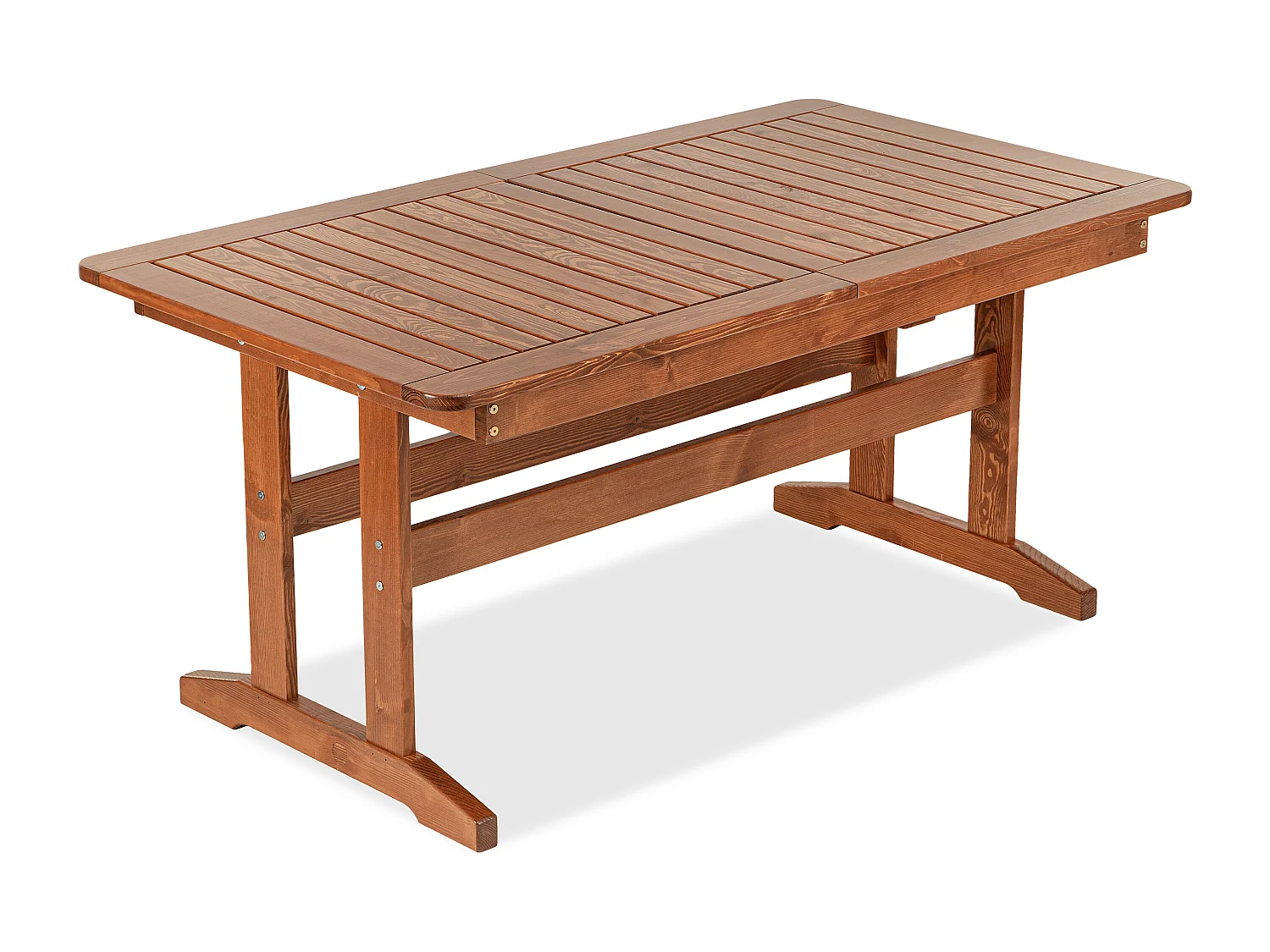 Tisch- und Stuhlse Kiefernholz für 6 Personen - Hergestellt in Europa  - FSC-zertifiziert - Handgefertigt- braun - ALCES