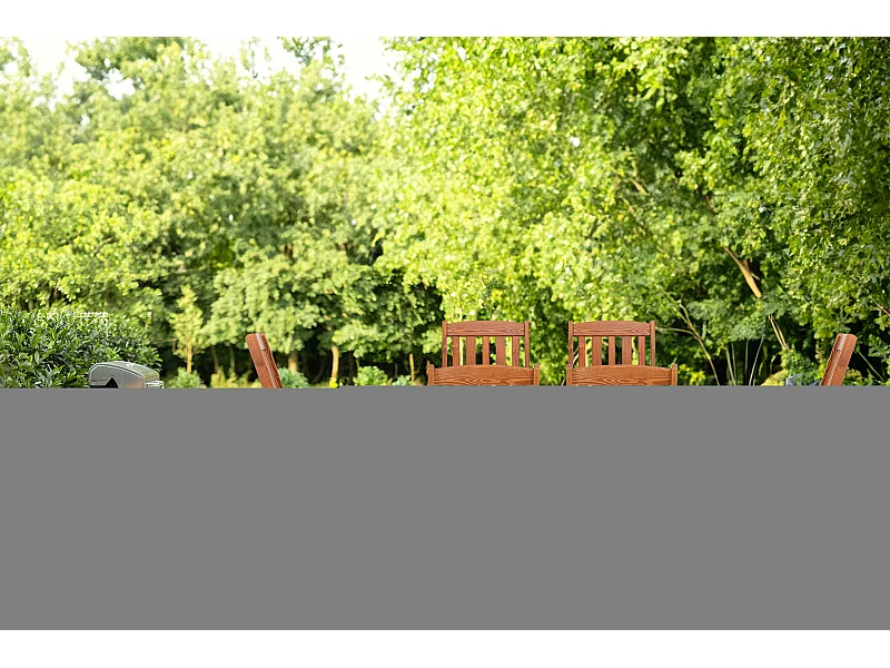 Tisch- und Stuhlse Kiefernholz für 6 Personen - Hergestellt in Europa  - FSC-zertifiziert - Handgefertigt- braun - ALCES