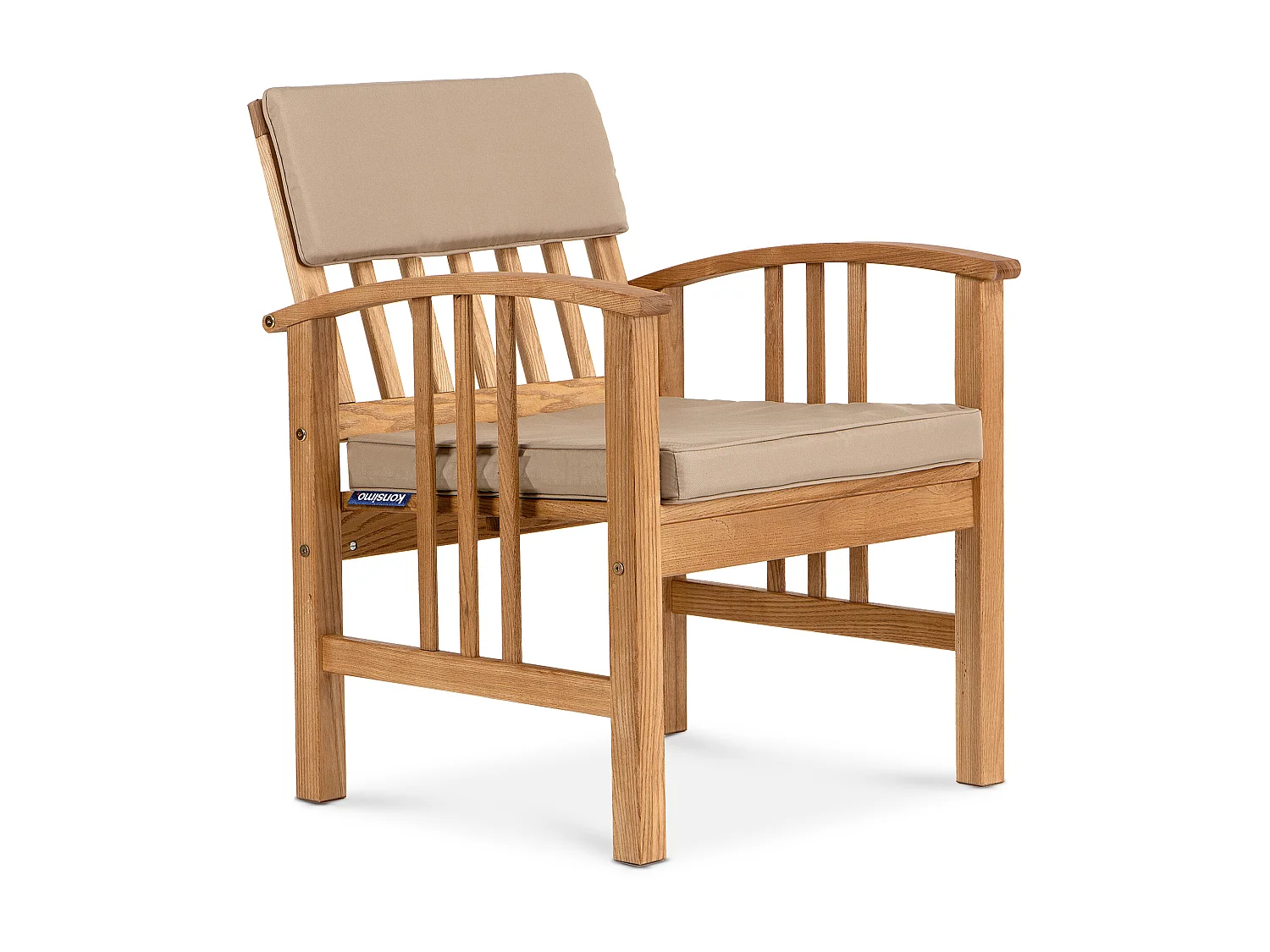 Gartenmöbelset in Holz für 4 Personen - Hergestellt in Europa - FSC-zertifiziert - Handgefertigt - braun - TIMIDUS