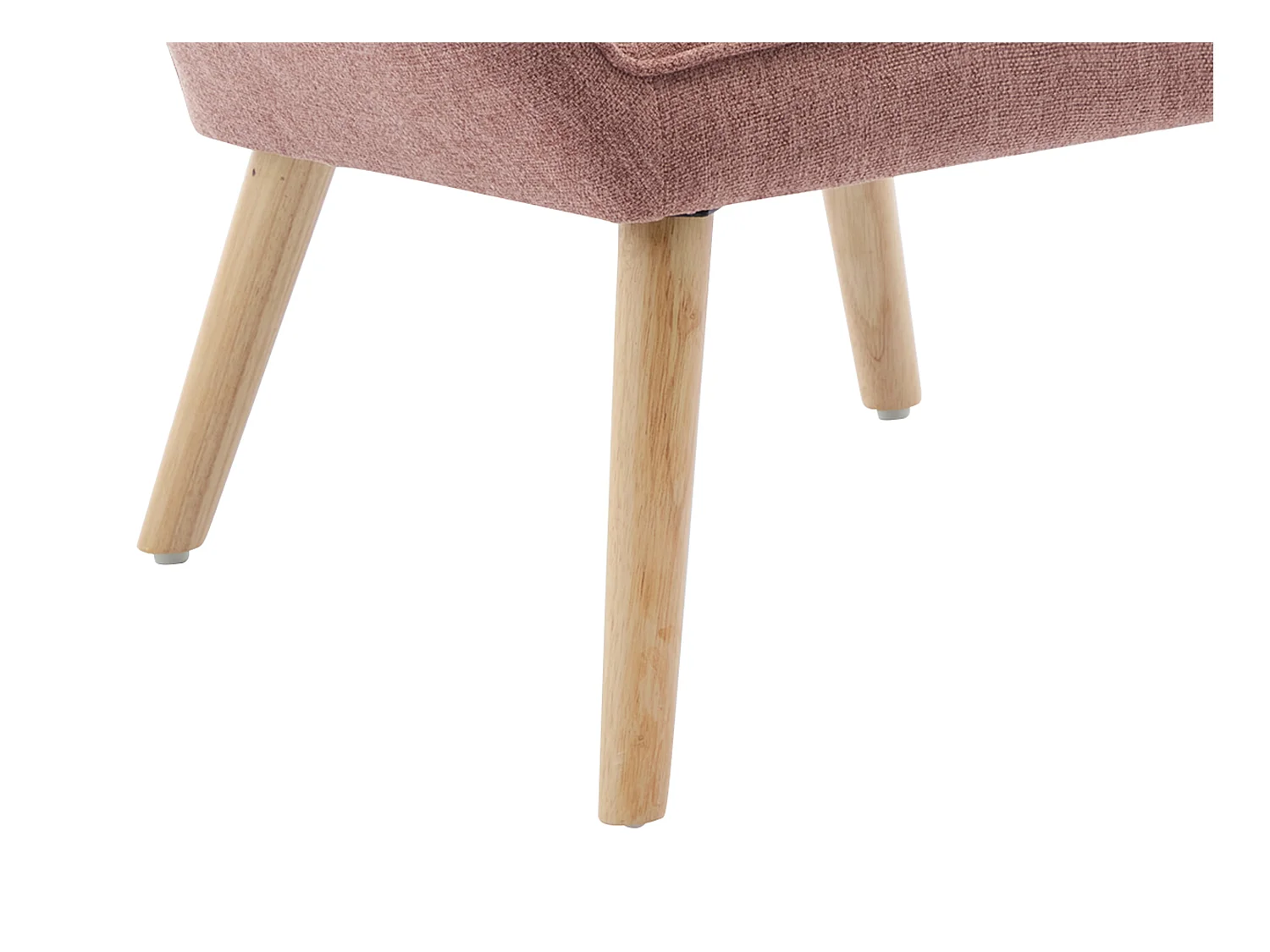 Sillón de tela rosa jaspeado CASERTA