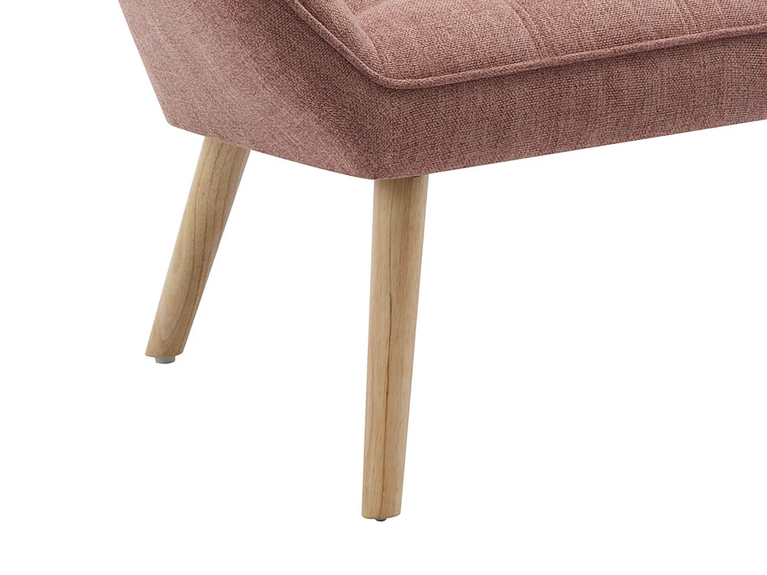 Sofa 2-Sitzer - melierter Stoff - Rosa - CASERTA