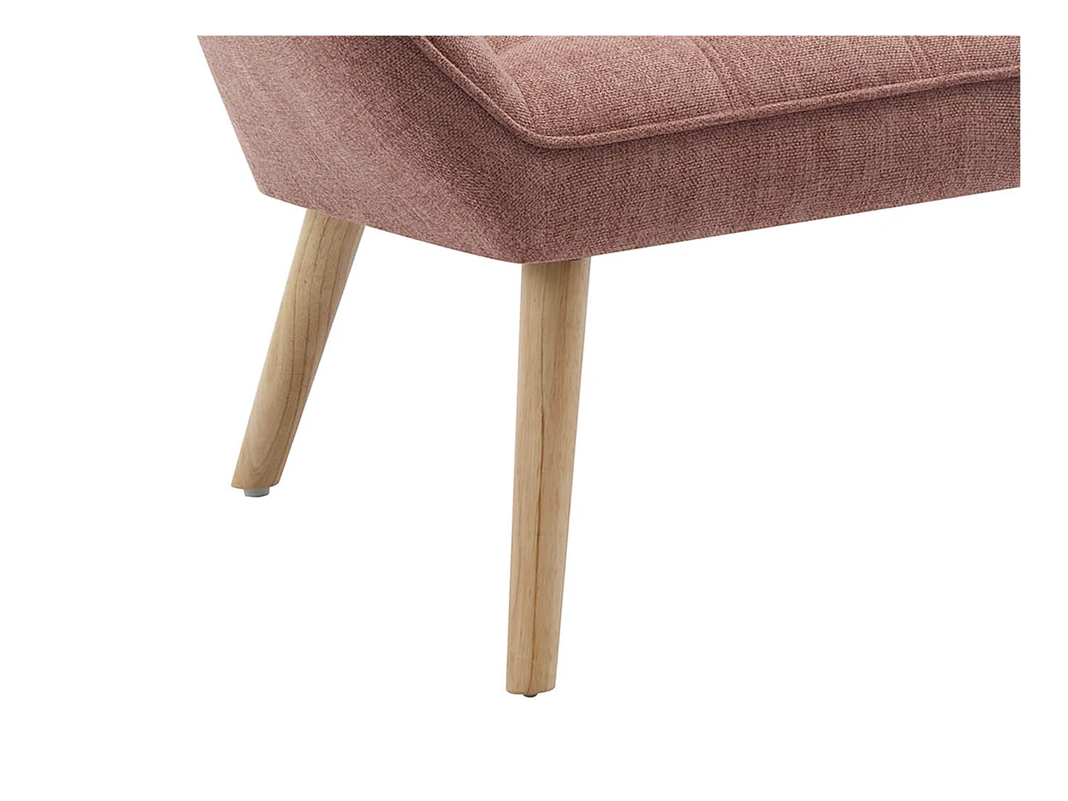 Sofá de 2 plazas de tela rosa jaspeada CASERTA