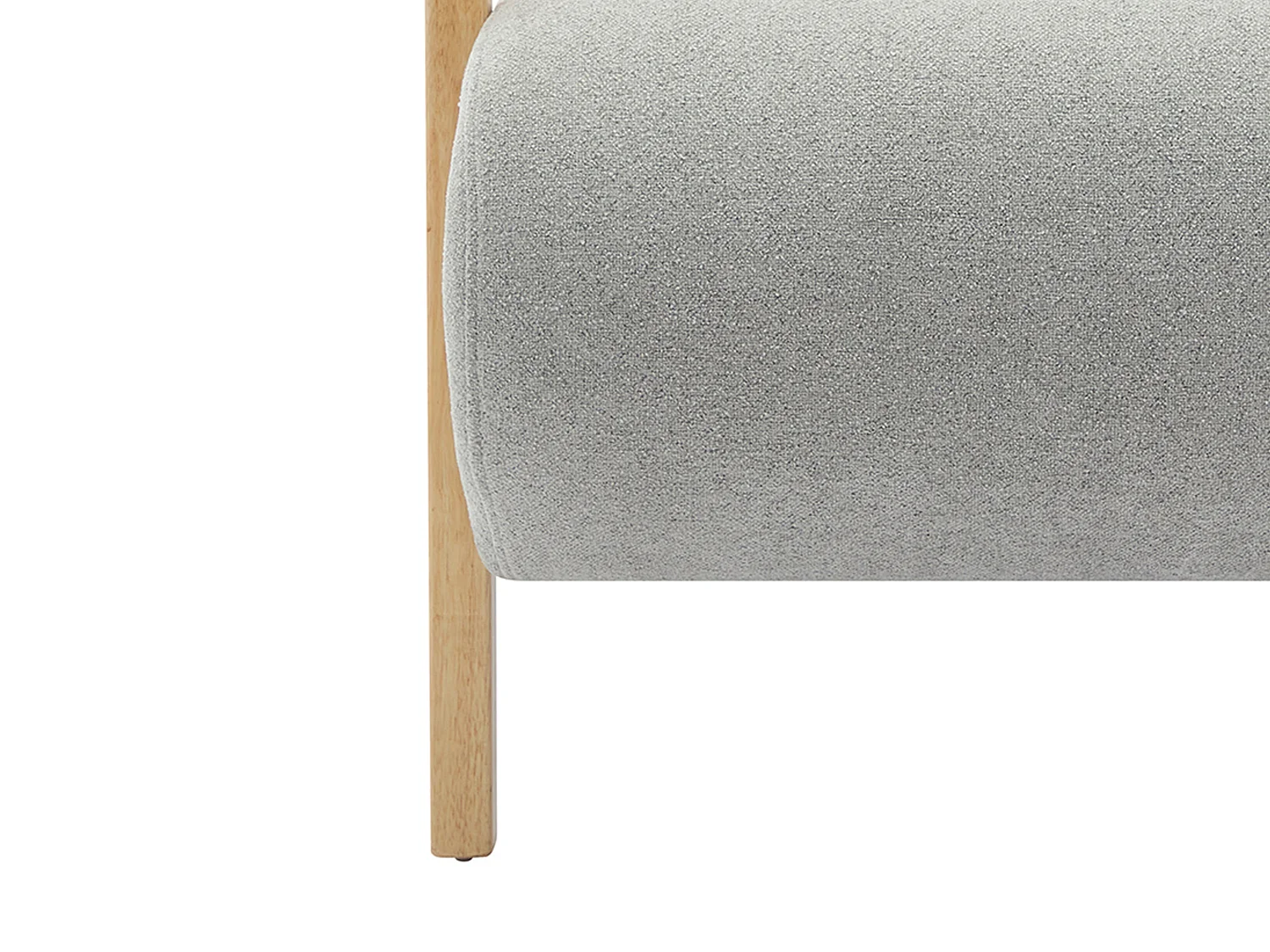 Sessel - Stoff & Holz - Grau - JULOMO