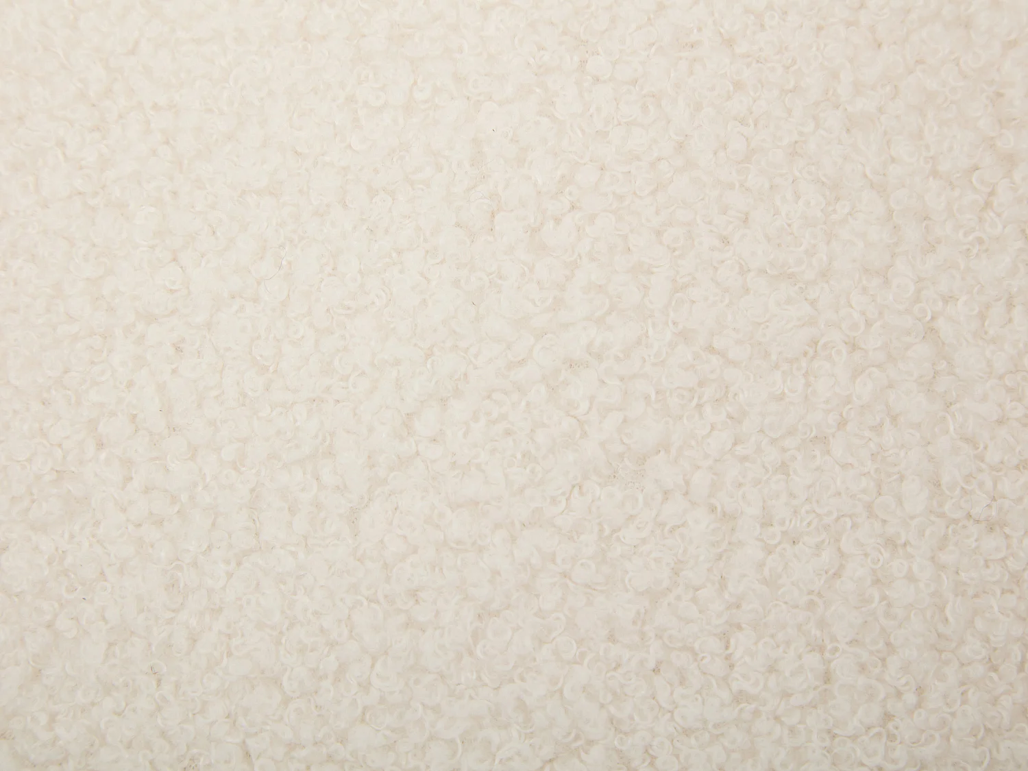 Fauteuil en tissu bouclette blanc SERINO