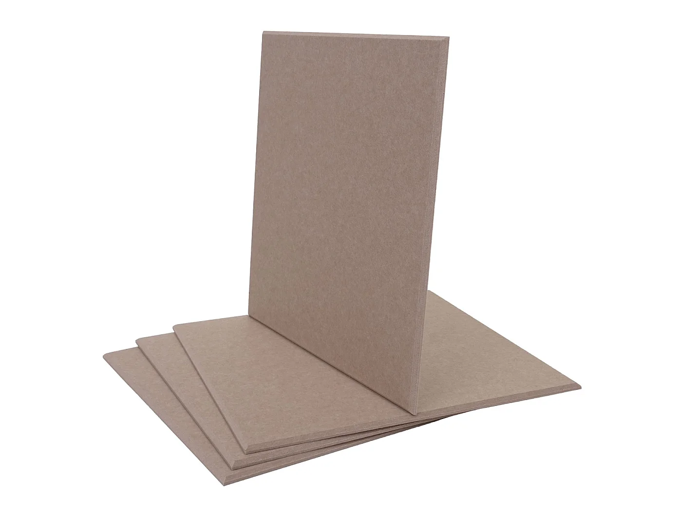 Panneau mural acoustique MCW-L52 (set de 4),  marron clair