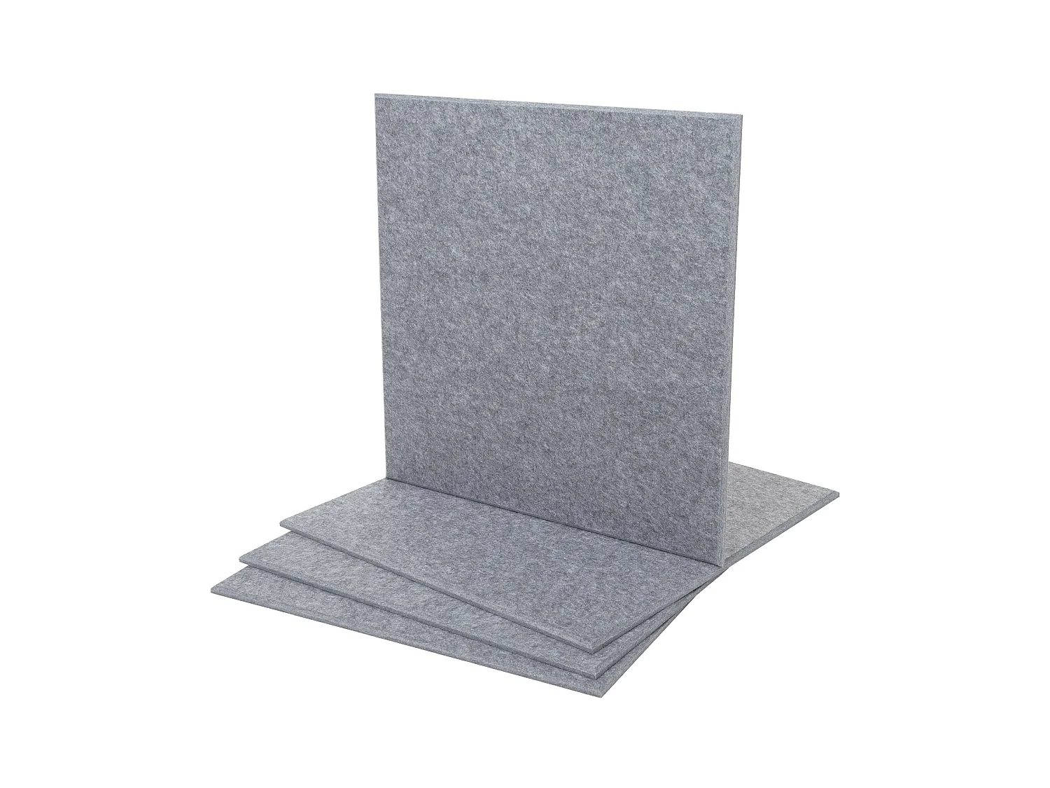 Panneau mural acoustique MCW-L52 (set de 4),  gris