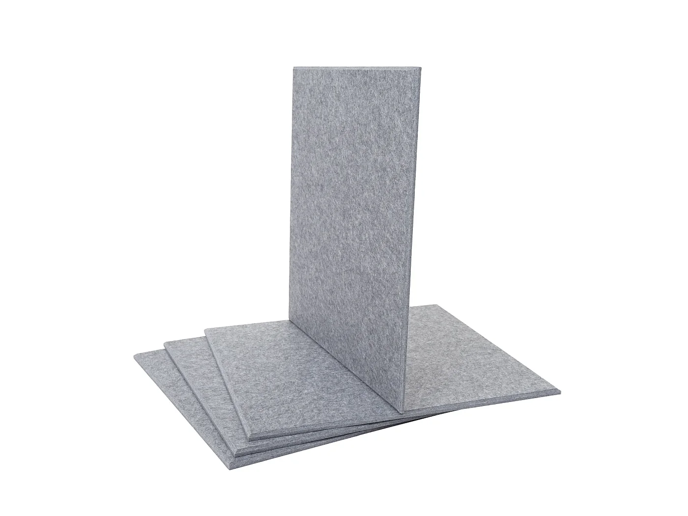 Panneau mural acoustique MCW-L52 (set de 4),  gris