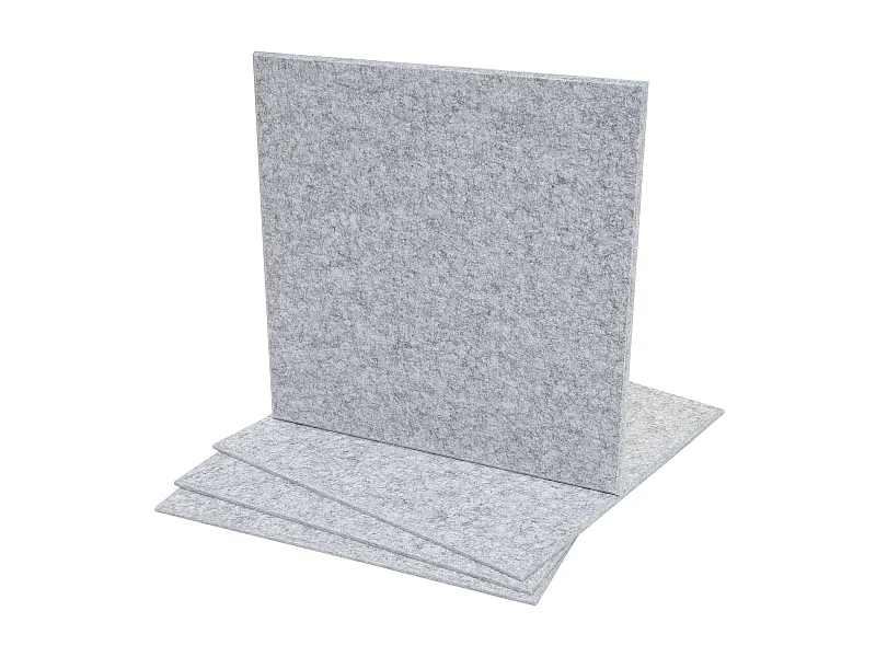 Panel acústico de pared MCW-L52 (juego de 4),  gris claro