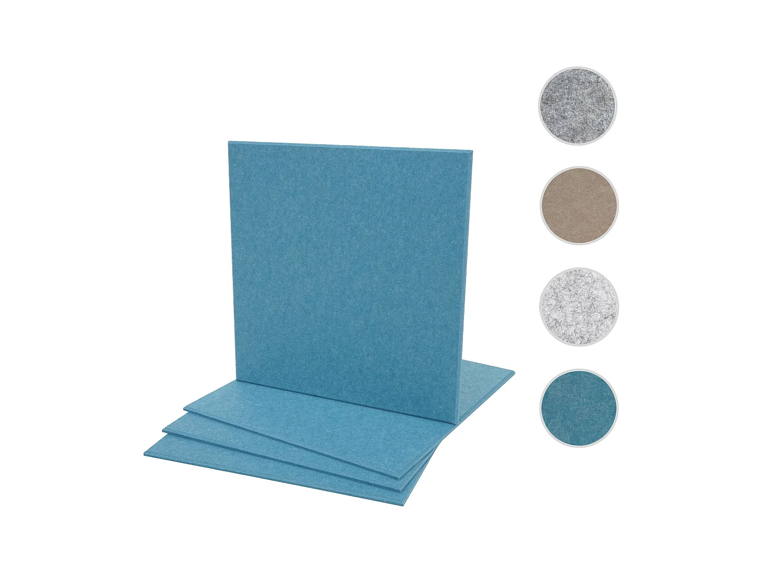 Akustikwandpaneel MCW-L52 (4er-Set), Blau