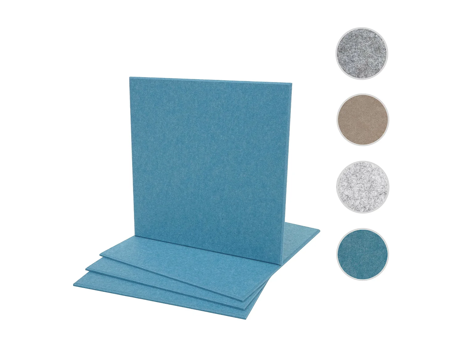 Akustikwandpaneel MCW-L52 (4er-Set), Blau