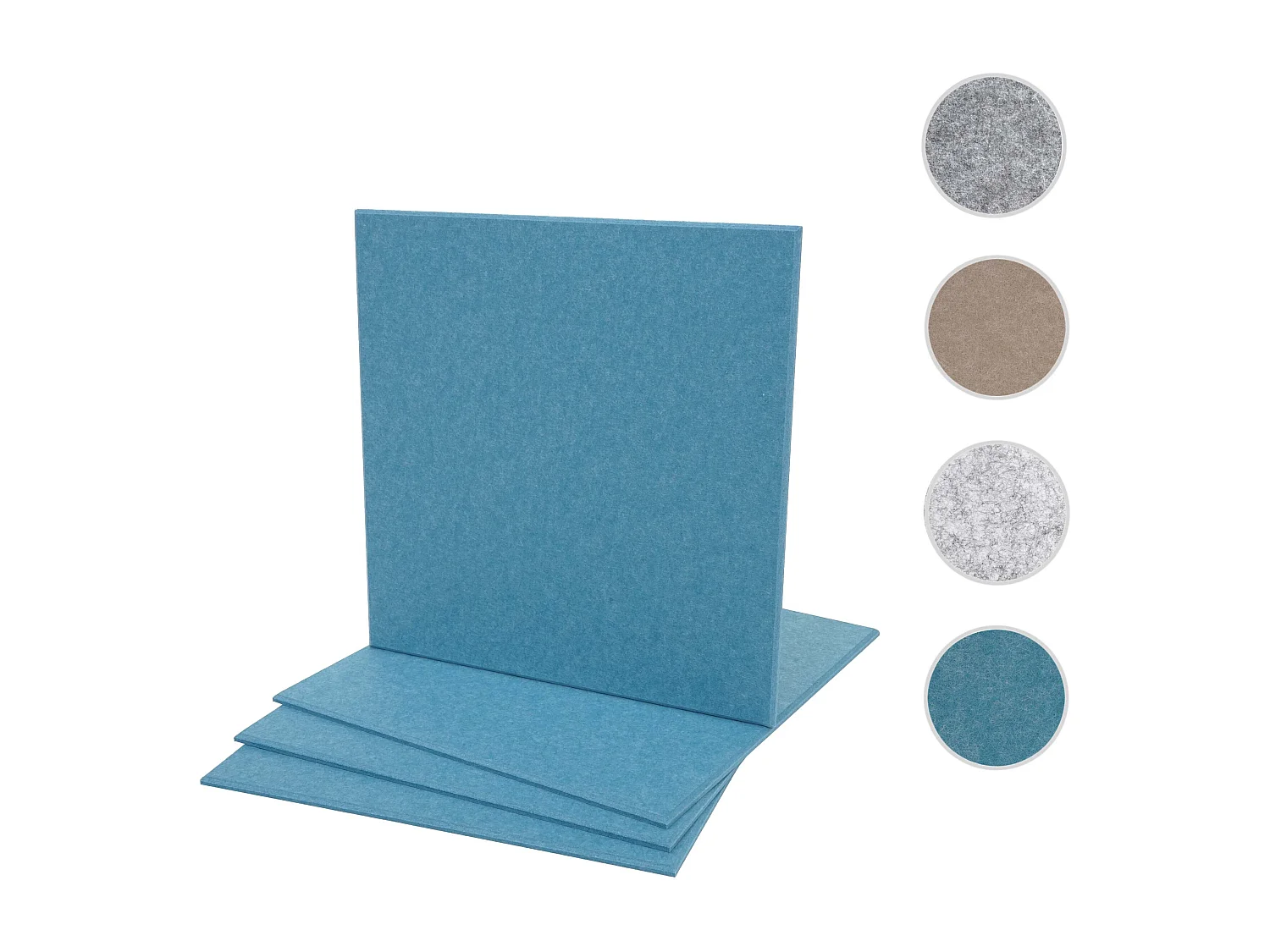 Akustikwandpaneel MCW-L52 (4er-Set), Blau