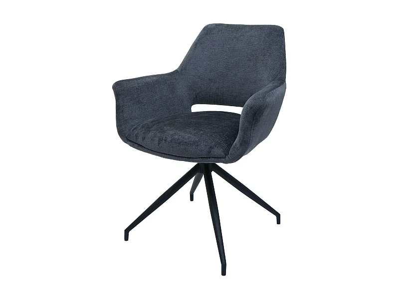 Chaise de salle à manger MCW-M53,  gris foncé