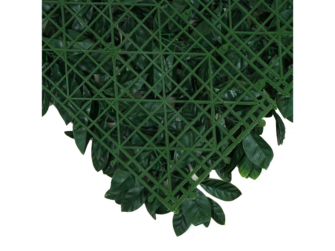 Pannelli erba finta artificiale da parete decorativa privacy antivento MCW-L78 4x 50x50cm = 1m² alloro verde