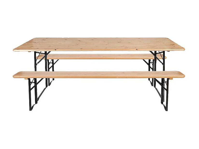 Ensemble table et banc de jardin Brasseur Unitaire