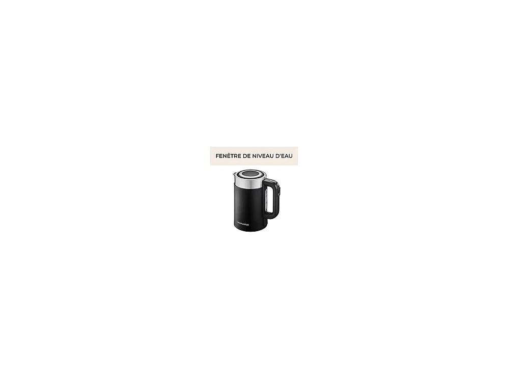 Lagrange 509041 Bollitore Elettrico 1,7L 2000W Nero Opaco - 5 Impostazioni di Temperatura
