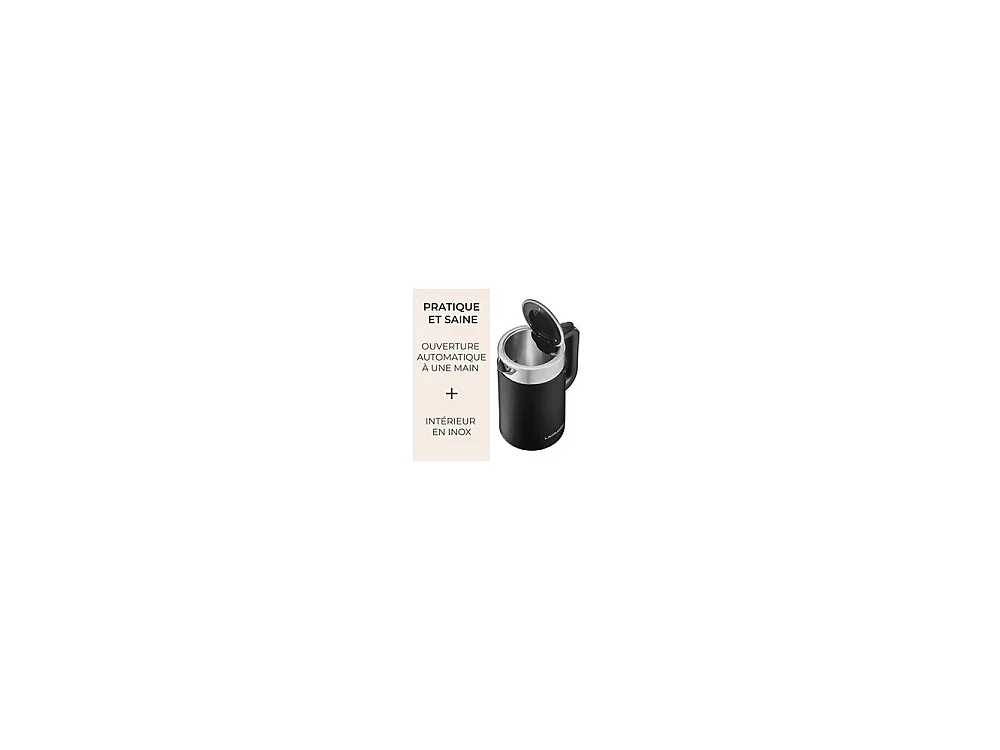Lagrange 509041 Bollitore Elettrico 1,7L 2000W Nero Opaco - 5 Impostazioni di Temperatura