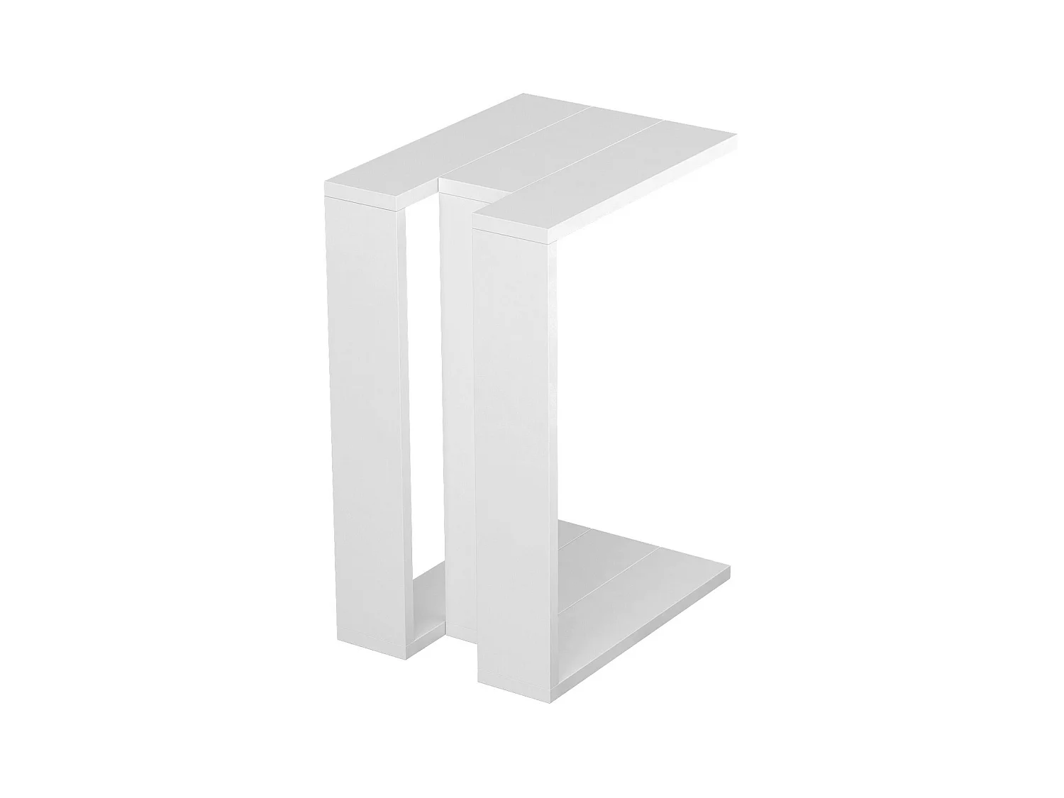 Table d'appoint, Table de salon coloris blanc - longueur 40 x profondeur 30 x hauteur 57cm