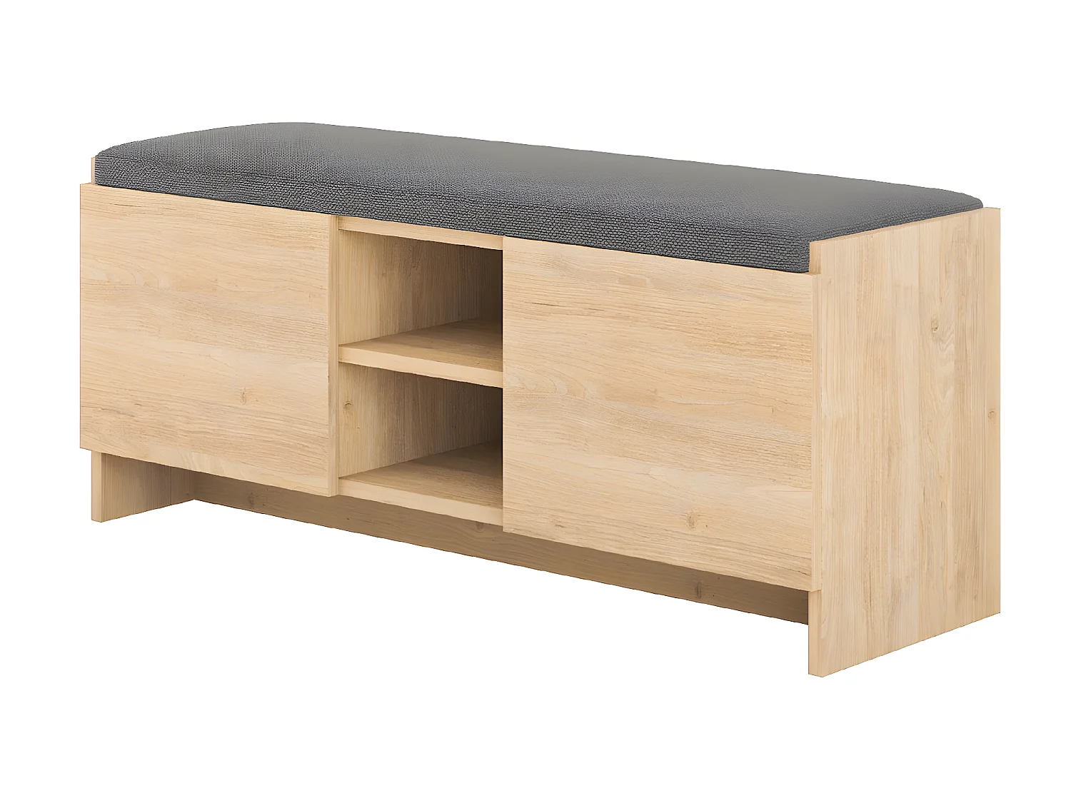 Etagère à chaussures, meuble à chaussures avec 2 portes coloris chêne cambrian