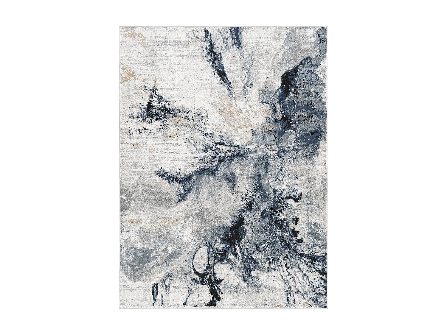 Modern Abstract Tapijt - Blauw/Grijs - 160x220cm - EMMA