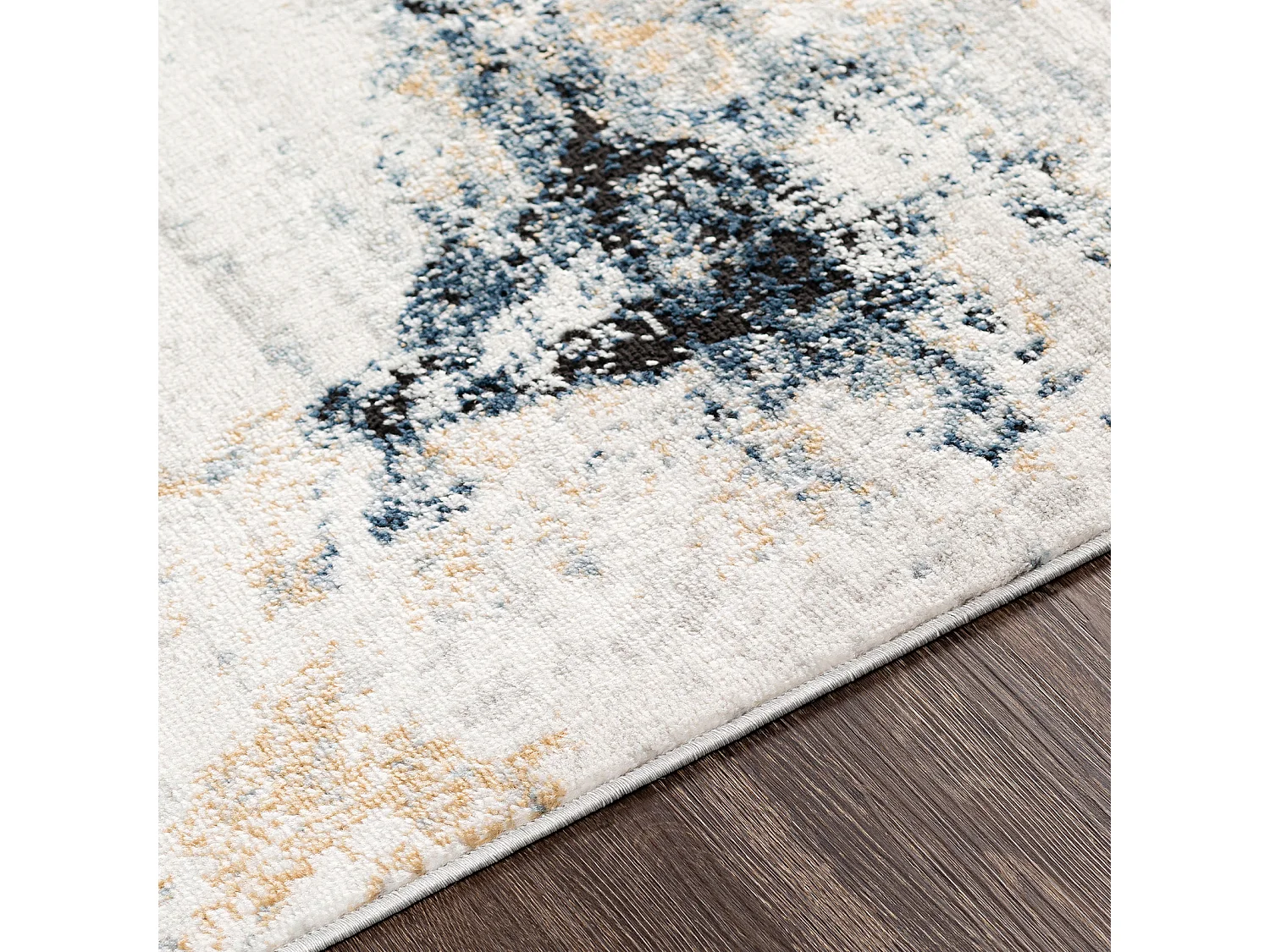 Modern Abstract Tapijt - Blauw/Grijs - 160x220cm - EMMA